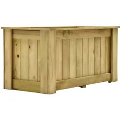 Helloshop26 - Hochbeet 100 x 50 x 50 cm imprägniertes Kiefernholz 02_0000841