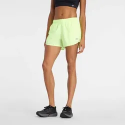 NEW BALANCE Damen Shorts Womens Running Short, Größe L in Gelb 41226