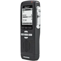 Grundig Digta 7 Starter Kit (2 GB), Diktiergerät, Schwarz