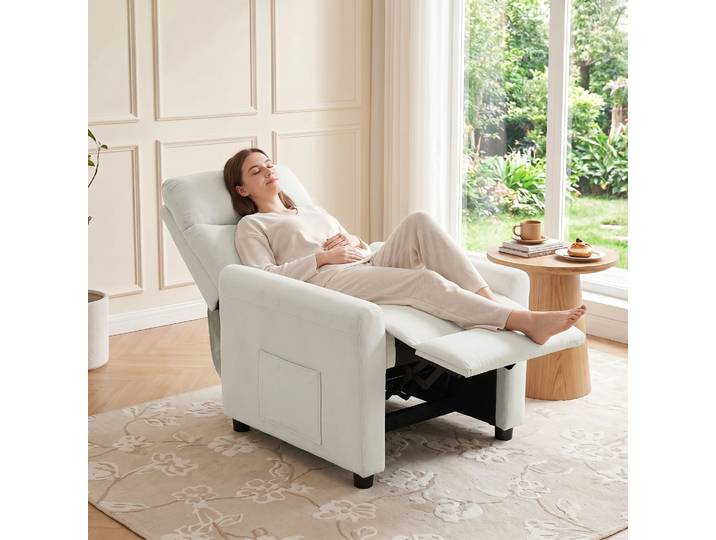 HOMCOM Fauteuil Relax Salon à Ressorts Ensachés