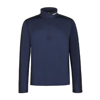 Funktionsshirt ICEPEAK "ICEPEAK FLEMINTON", Herren, Gr. XXL, blau (dunkelblau), Jersey, Obermaterial: 92% Polyester, 8% Elasthan, hoch geschlossener Ausschnitt, Shirts Funktionsshirt, mit Thermostretch-Material, hoch geschlossener Ausschnitt