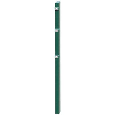 Zaunpfosten ARVOTEC "EXCLUSIVE 80", grün, H:140cm, Edelstahl, Kunststoff, Zaunpfosten, 6x4x140 cm für Mattenhöhe 80 cm, zum Einbetonieren