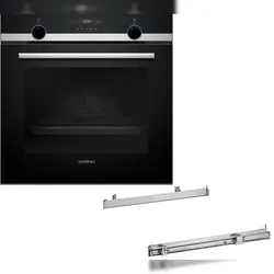 Siemens Set HB517GBS3 + HZ538000, Einbau-Backofen & Clip-Auszug EQ518ABSHB