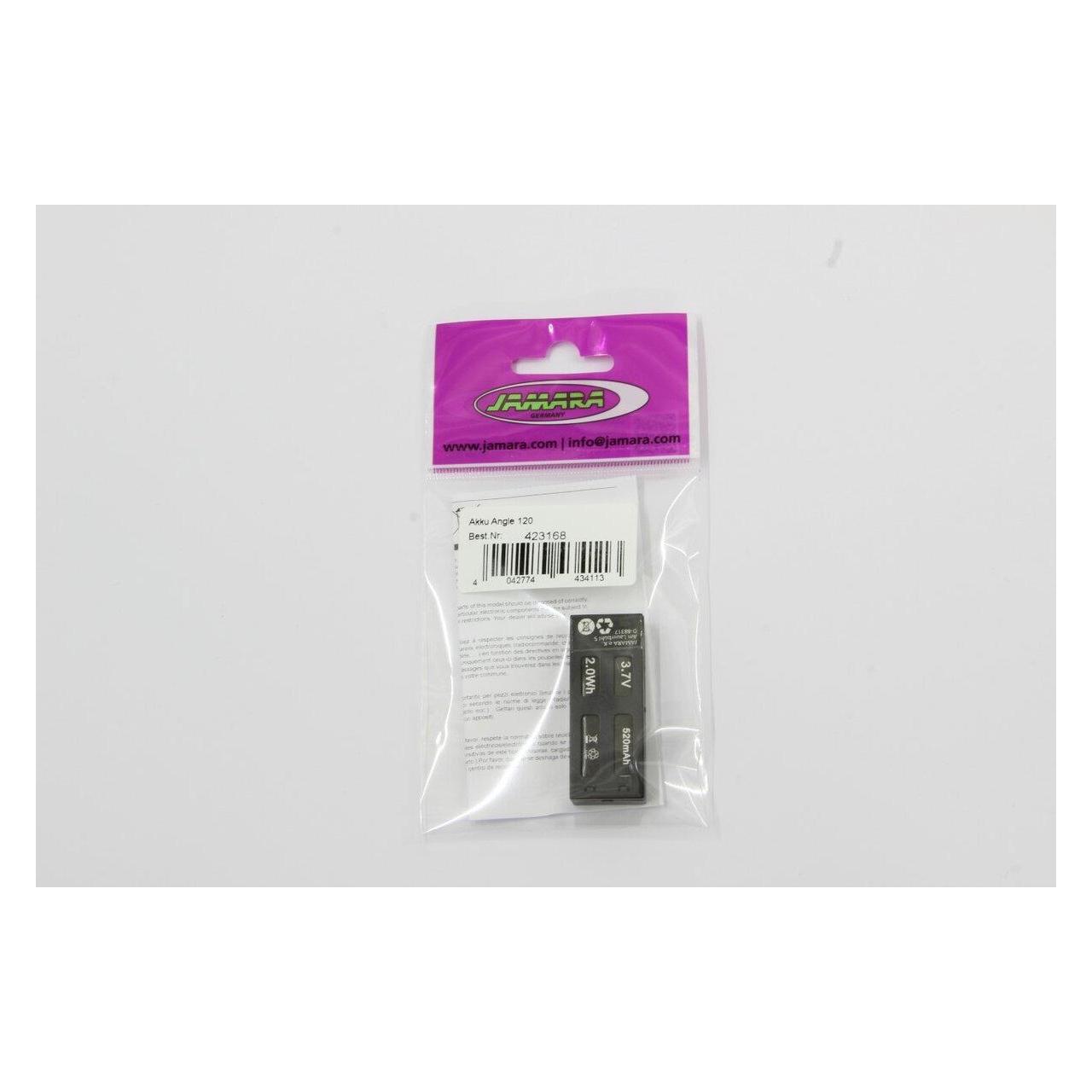 Jamara LiPo Akku Angle 120 3.7V 520mAh (Drohnen Ersatzteile) (423168)