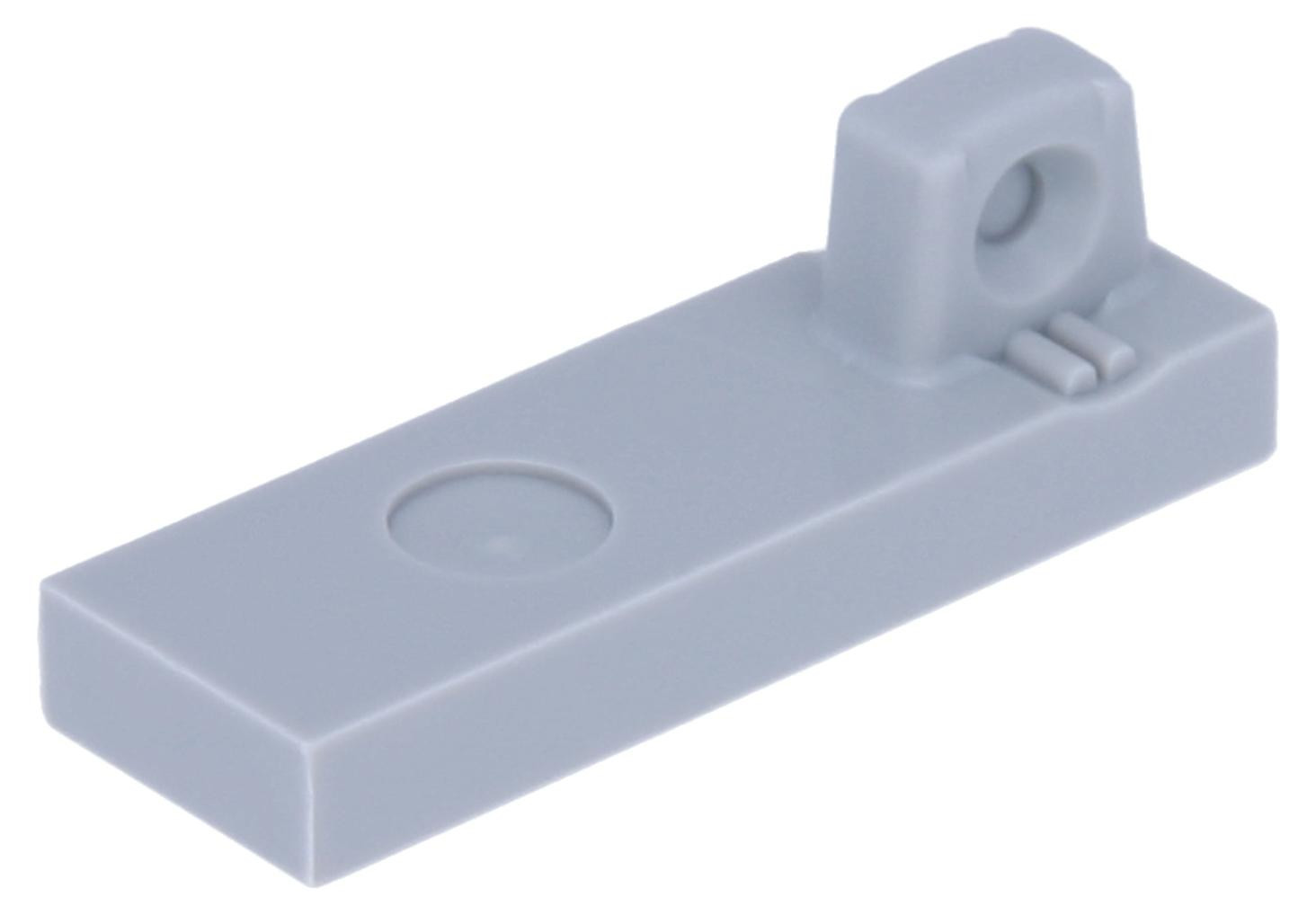 LEGO Grijs scharnierplaat 1 x 3 met vergrendeling en 1 uitsteeksel (44300)