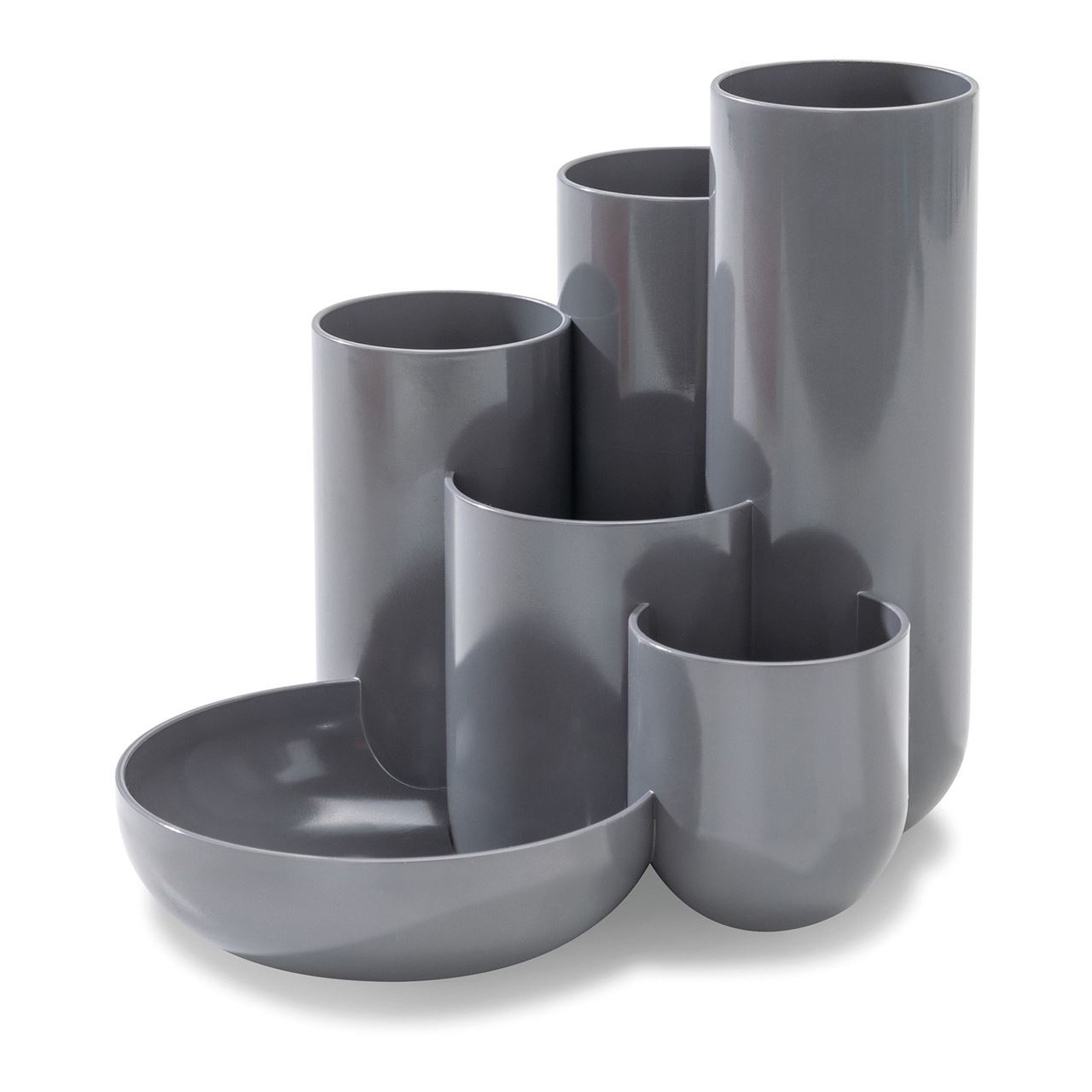 HAN Schreibtisch-Organizer CAMPUS dunkelgrau Polystyrol 5 Fächer 13,1 x 15,4 x 13,7 cm