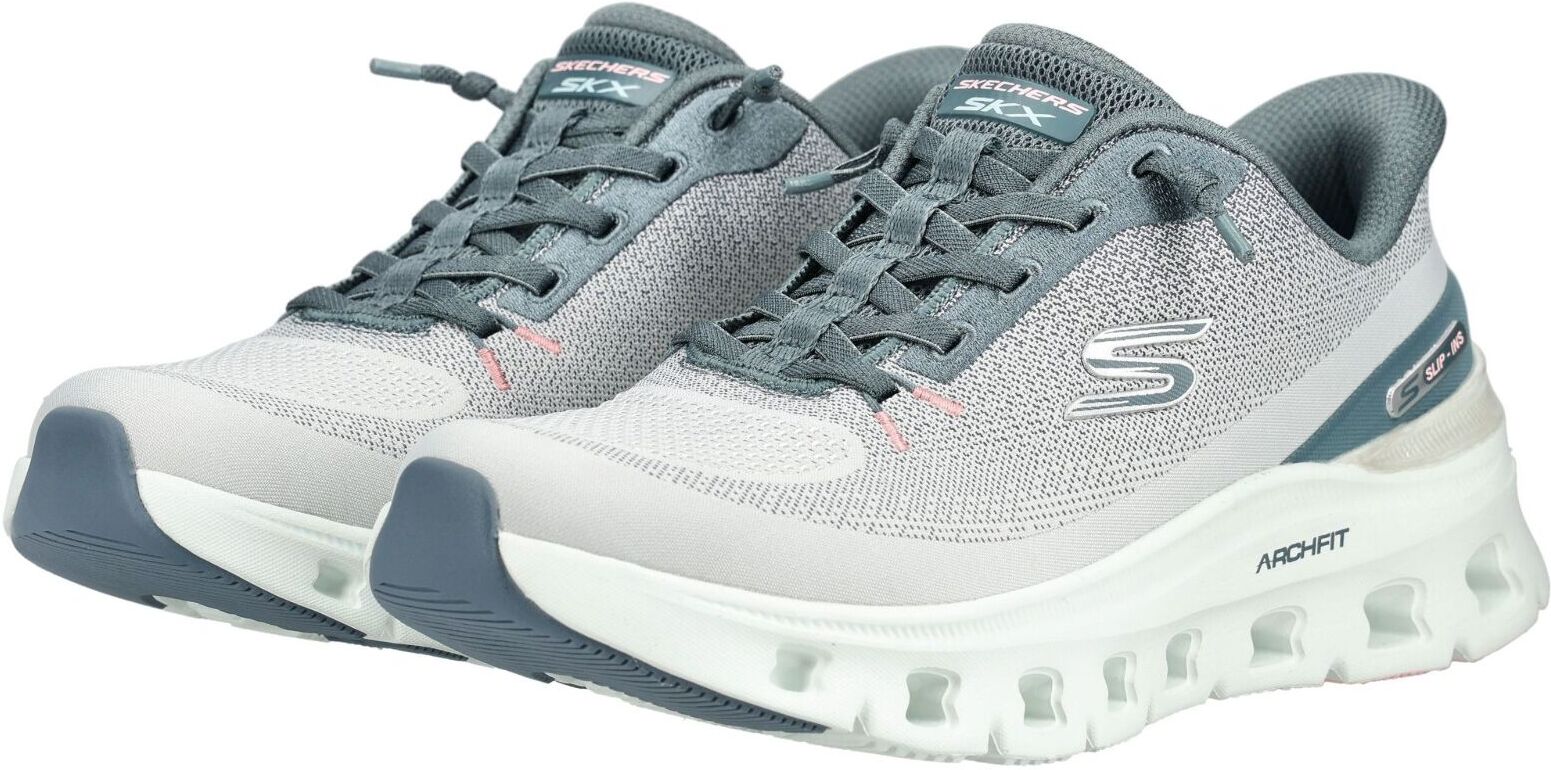 Sneaker SKECHERS "Skechers Sneaker Textil", Damen, Gr. 37, Textil, grau, Schuhe Sneaker