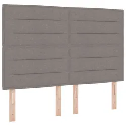vidaXL Kopfteil mit Kopfteil Taupe 144 cm Kunstleder