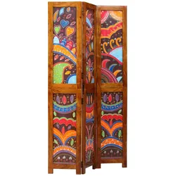 vidaXL Raumteiler Braun 105 x 180 cm Akazie Massivholz