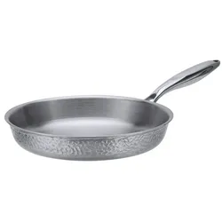 RESTO Crater Bratpfanne 24 cm – Dreilagige Edelstahl-Bratpfanne – Induktionsgeeignet – PFAS-/PTFE-frei – Profi-Bratpfanne – Ofenfest