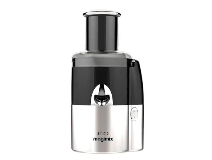 Magimix Extracteur de Jus Multifonction 5-en-1 - Juice Expert 5 – Presse-Agrumes\, Extracteur à Froid\, Coupe-Légumes & Spiraliseur\, Ultra-Silencieux\, Fabriqué en France\, Noir