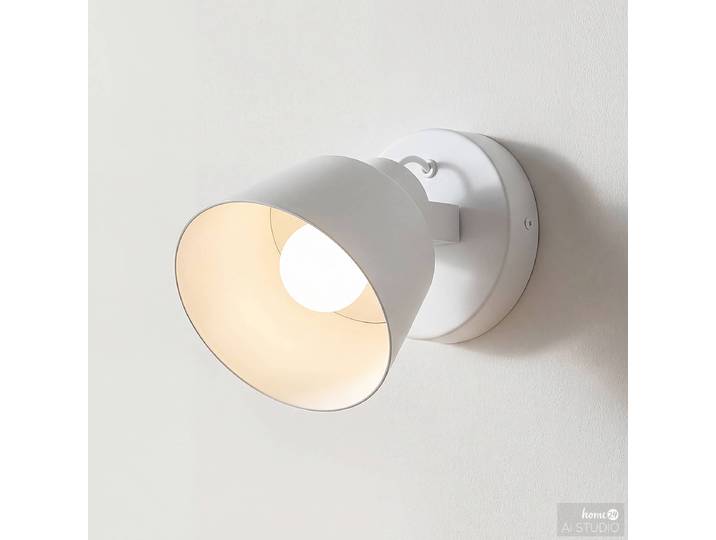 Akku-Wandleuchte SMI 12 x 15 x 16cm Weiß/Weiß Eisen, pulverbeschichtet LED LED-Platine