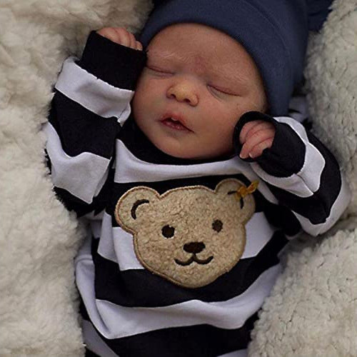 Zhixia Reborn baby pop gestreept 40 cm