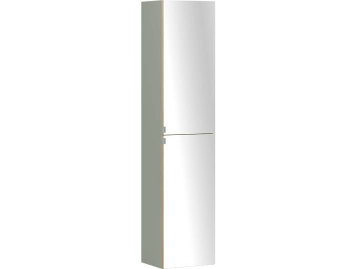 Spiegelschrank WELLTIME TRIENT, Seiten-Spiegelschrank 40 cm, gedämpfte Scharniere , weiß (schilfgrün, wildeiche), B:40cm H:180cm T:35cm, MDF, Schränke, Spiegelschrank, Schilfgrün/Wildeiche, gedämpfte Scharniere