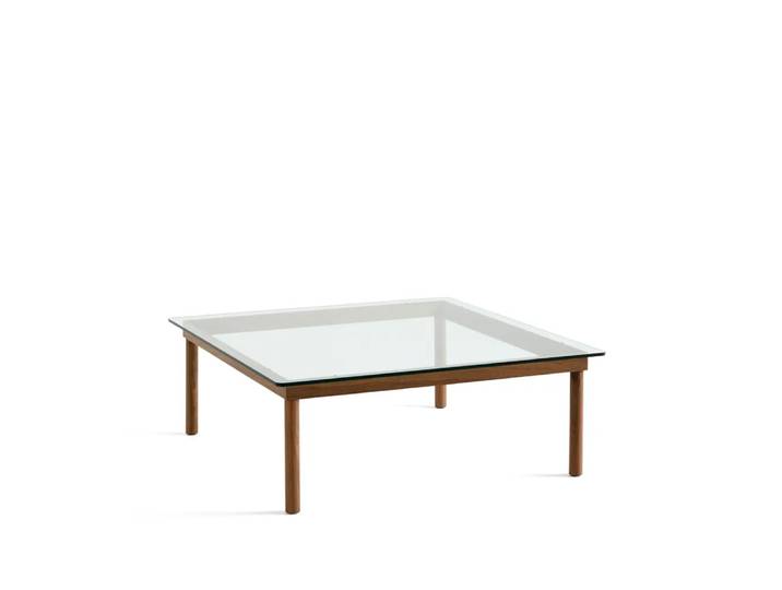 HAY Kofi Couchtisch Walnut-clear glass, 100 cm