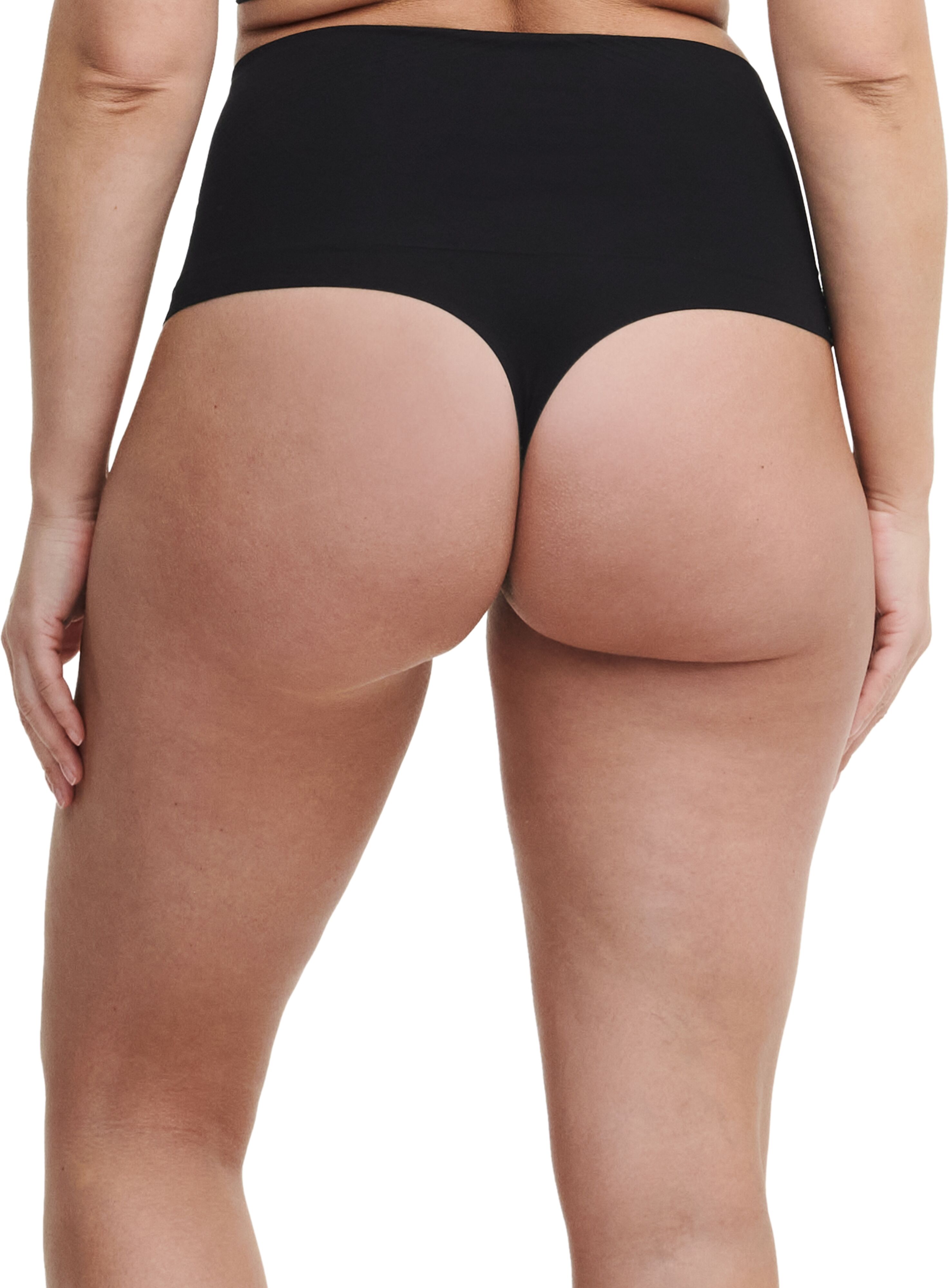 Shapingstring CHANTELLE "SMOOTH COMFORT", Damen, Gr. L, schwarz, Obermaterial: 79% Polyamid, 19% Elasthan, 1% Baumwolle, 1% Polyester, unifarben, körpernah, Unterhosen Shapingstring, glättender Effekt, mit hoher Taille schwarz L