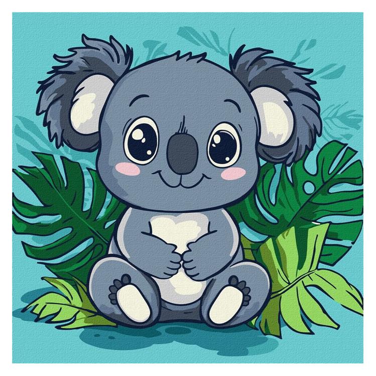 Ideyka Malen nach Zahlen - Fröhliche Koala-Kinder (KHO1270)
