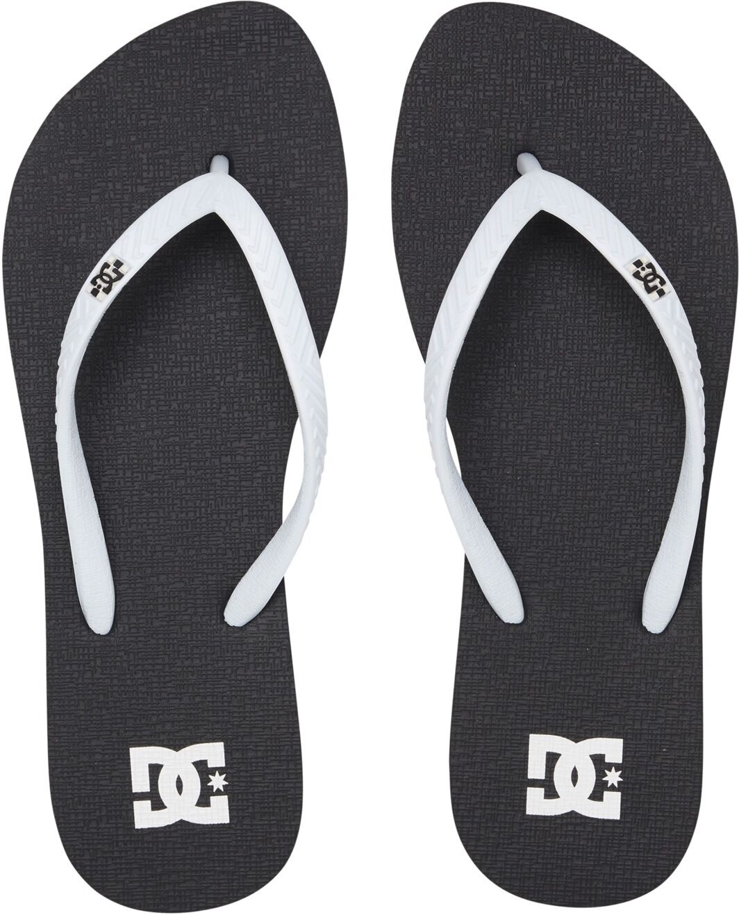 Sandale DC SHOES "Spray", Damen, Gr. 6(37), schwarz-weiss (schwarz, weiß), Obermaterial: Synthetikmaterial / Aussensohle: EVA., Schuhe Sandale schwarz, weiß 6(37)