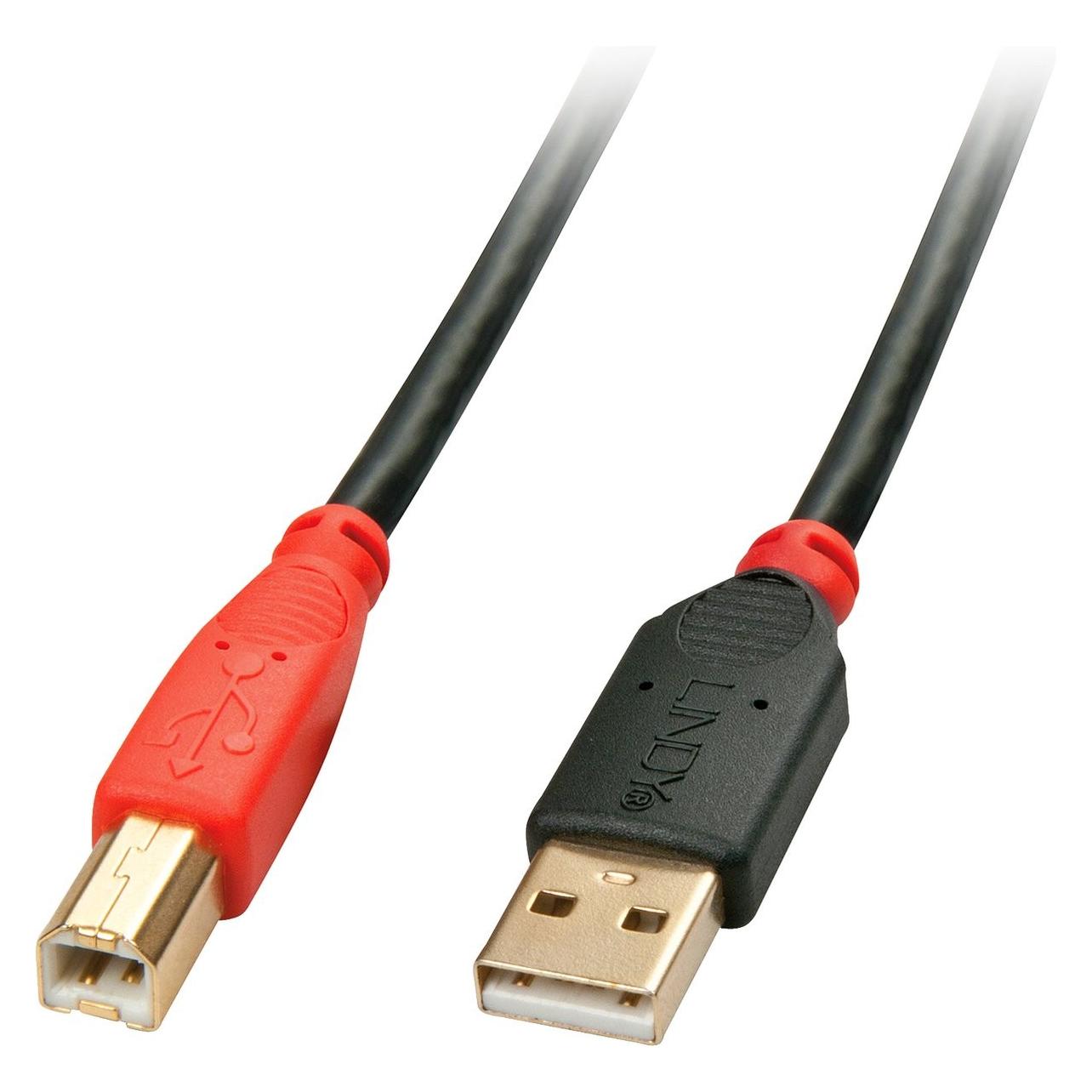 Lindy USB 2.0 Aktivkabel A/B 15m USB 2.0 High Speed bis 480MBit/s (15 m, USB 2.0, 2.50 W) (42762)