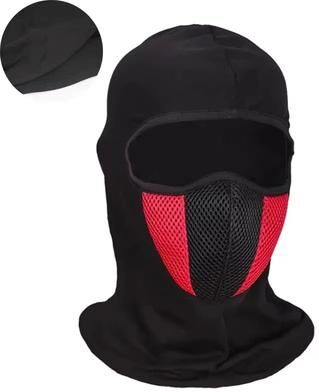 Inspired Finds Full Face Windproof Cycling And Motorcycle Balaclava Breathable Outdoor Sports Headgear red