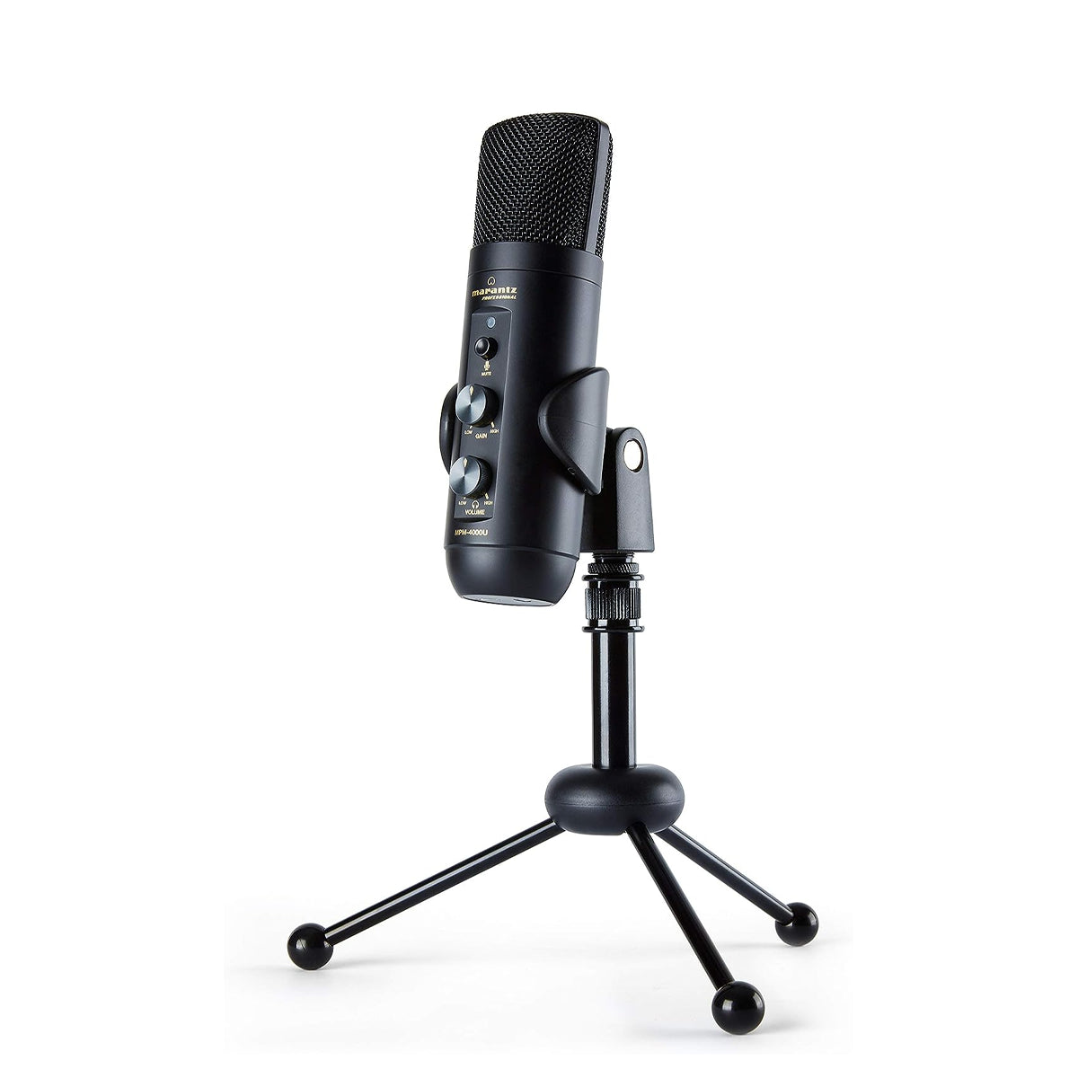 MediaRuler Marantz MPM-4000U USB-Podcasting-Mikrofon mit integriertem Mischpult und Kopfhörerausgang