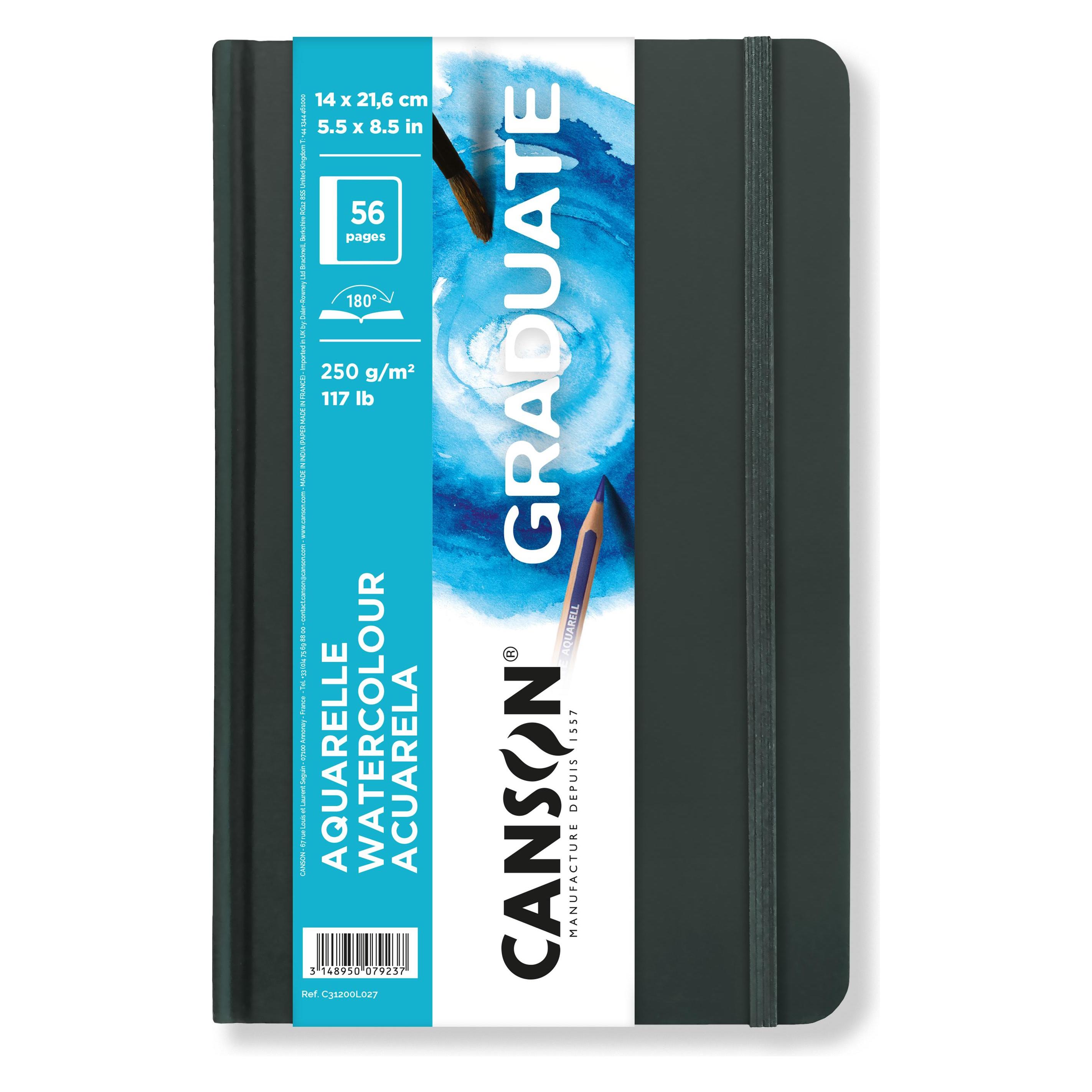 Magni Skizzenbuch A5 Canson Aquarelle 28 Blatt 250g (A5, Blanko, Harter Einband) (C31200L027)