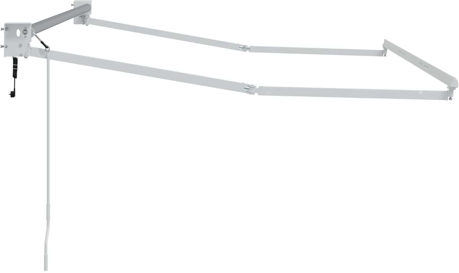 vidaXL Electric Awning Frame 3,5 x 2 m Blanc Aluminium thermolaqué