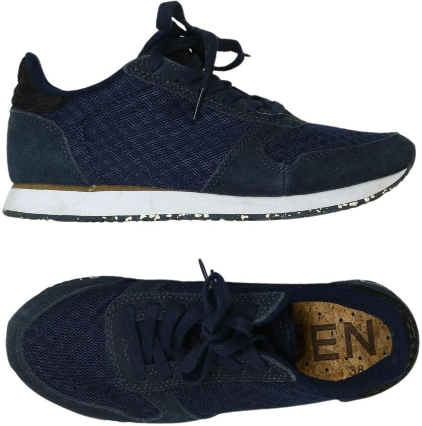 Woden Damen Sneaker, Marineblau, Gr. EU 38, kein / Etikett - Second Hand