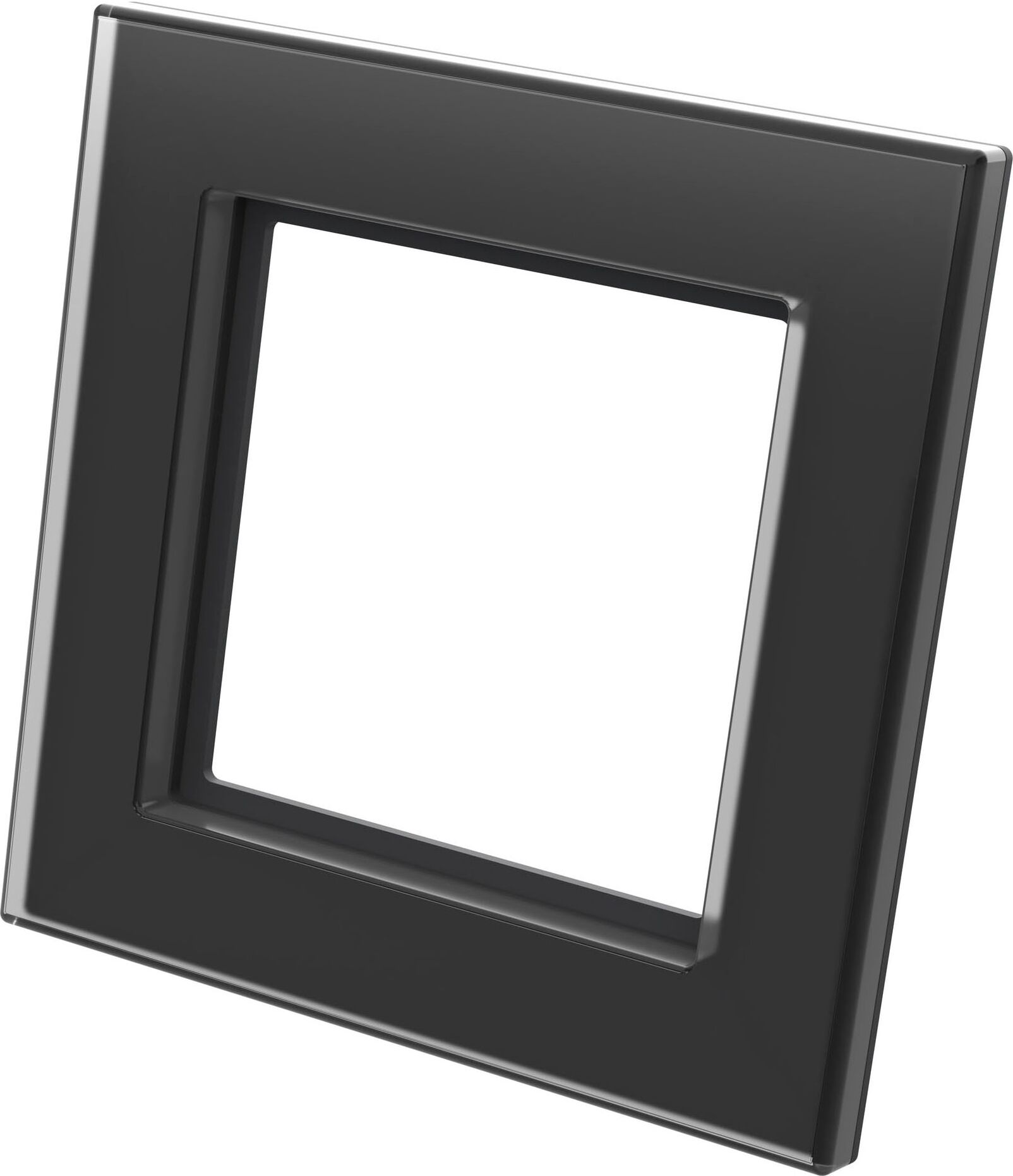 HOMEMATIC IP Smart-Home-Zubehör "Glasrahmen – 1-fach", schwarz, B:12,5cm H:5cm T:12,5cm, Smart-Home-Stationen, Smart-Home-Zubehör