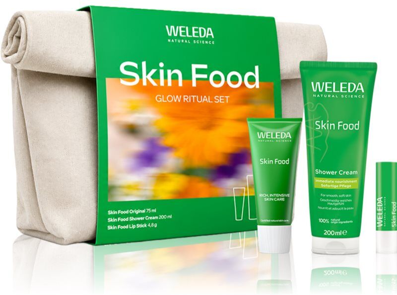 Weleda Skin Food Glow Ritual gift set for radiance and hydration