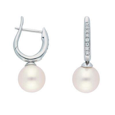 Paar Creolen ADELIA´S "Damen Goldschmuck", silber, Ohrringe, Damen, Damen, Gold, 333 Gold mit Zirkonia Goldschmuck für Damen