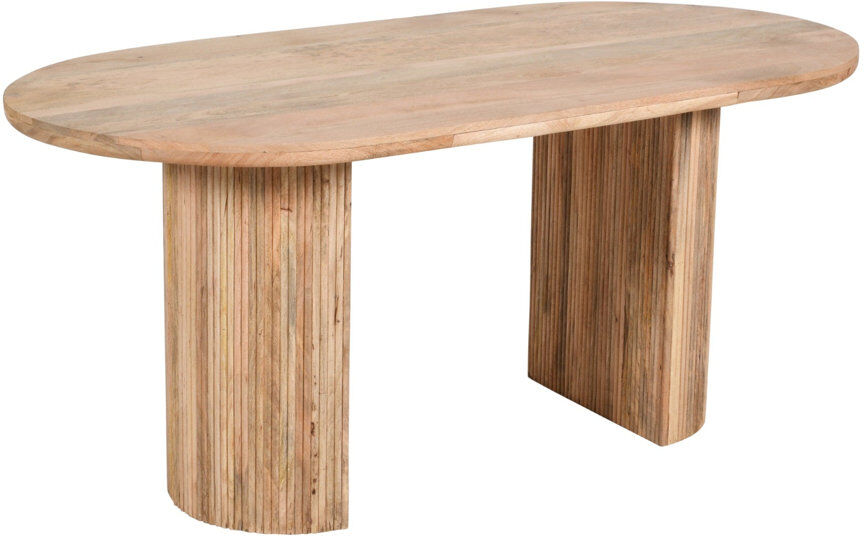 Alpen Home Asturias Mango Oval Wood Top Dining Table with Wood Base