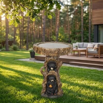 Meedzom Outdoor Bird Bath Baths for Home Garden Patio Yard Decor
