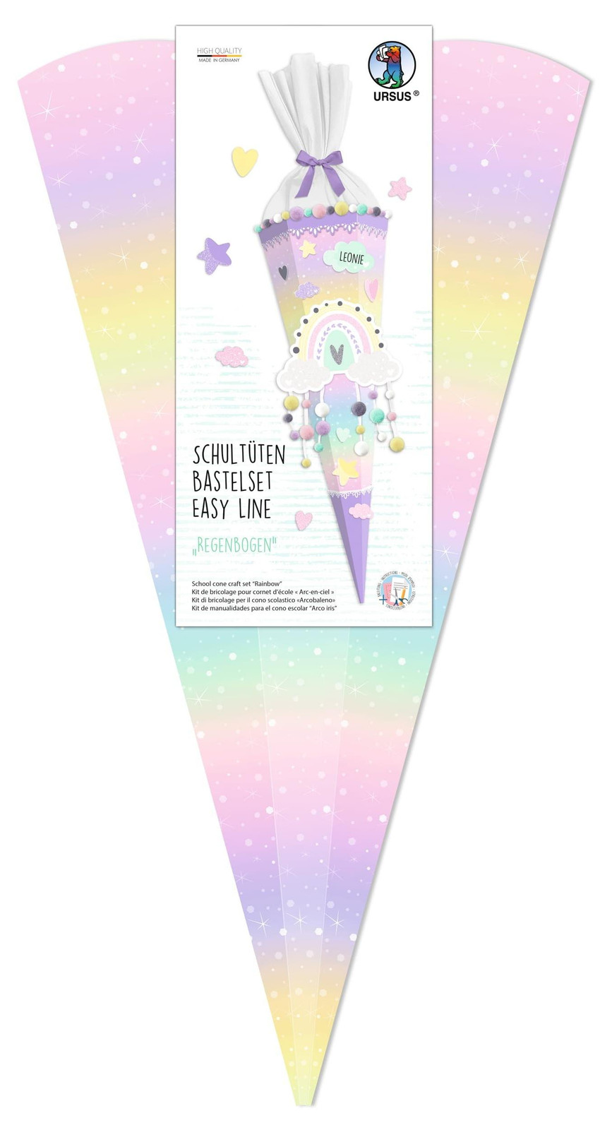 Solidchoice Easy Line Schoolkegel Knutselset Regenboog