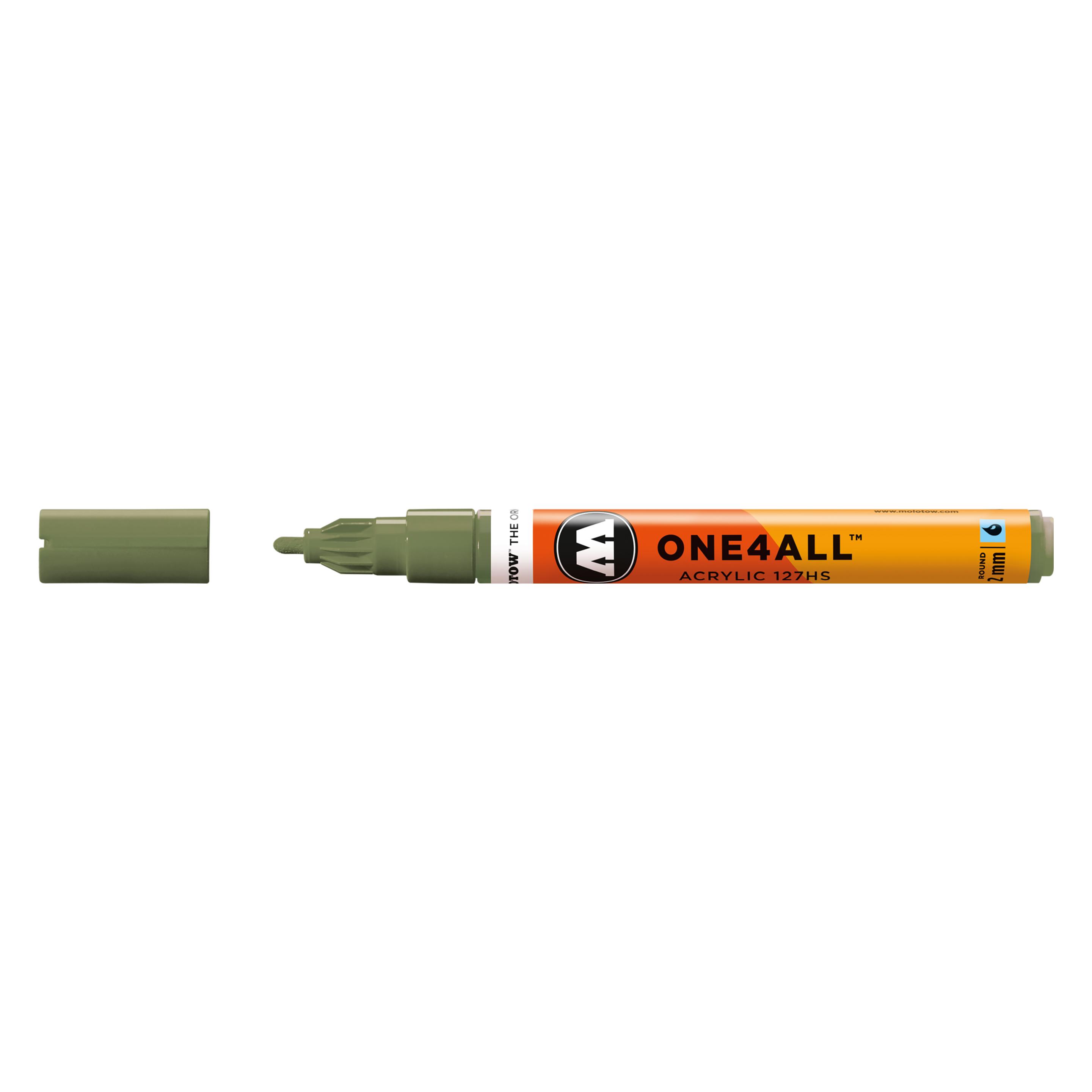 Molotow Permanentmarker One4All 127 HS nachfüllbar 2mm amazonas hell (1x) (MO127223)