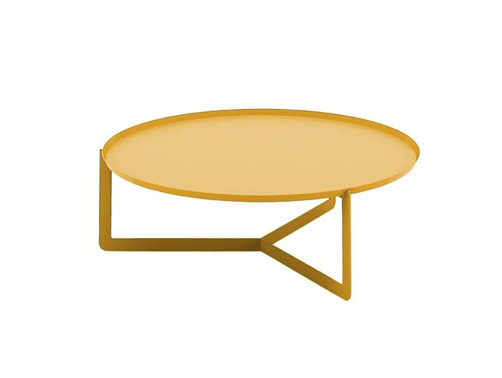 MEME DESIGN table basse ROUND 3 (Jaune Maya - Métal)
