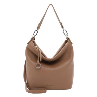 Beuteltasche SURI FREY "Beutel SFY Debby", Damen, Gr. B/H/T: 35cm x 31cm x 15cm 0, braun (schwarztaupe 950), Polyester, Taschen Beuteltasche