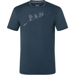 Super Natural, Herren, Sportshirt, Hiking Tee (XXL), Blau