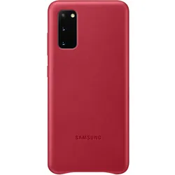 Samsung Leather Cover (Samsung Galaxy S20), Smartphone Hülle, Rot