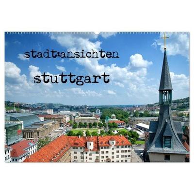 stadtansichten stuttgart (Wandkalender 2026 DIN A2 quer), CALVENDO Monatskalender