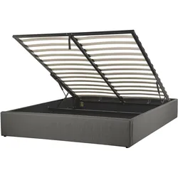 POLSTERBETT 160/200cm Dunkelgrau Dinan