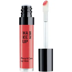 MAKE UP FACTORY Plump & Care Lip Gloss - rot