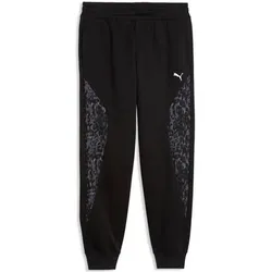 Puma Damen Freizeit / Mode Sommer GJ Hosen lang Hosen lang Da PUMA SPORT ANIMAL Comfort Pants FL, Größe L in Schwarz Schwarz
