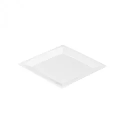 Sovie Tableware Teller MILAN in S aus Plastik, 13,6 x 13,6 cm, Weiss, 24 Stück - Einweg
