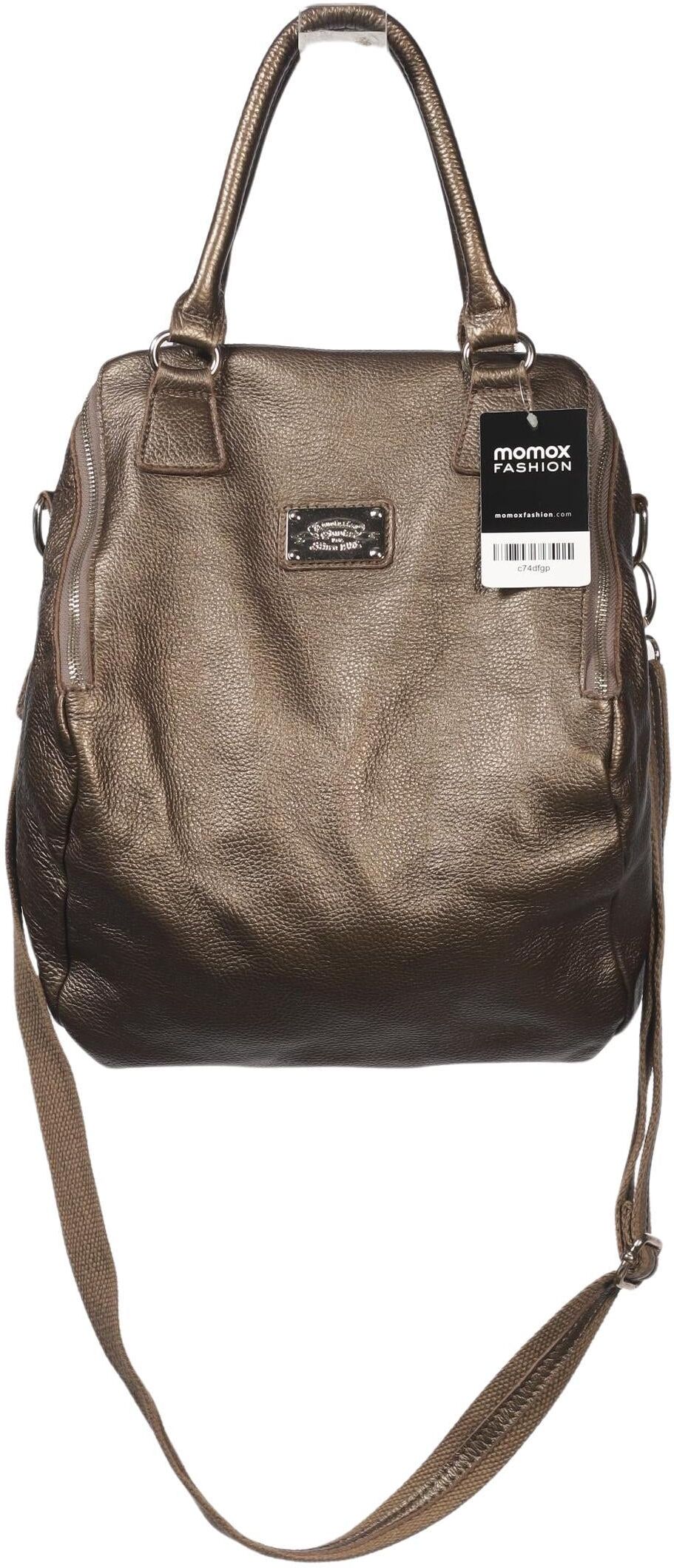 Revolution Race Damen Handtasche gross Leder, Gold, Leder / kein / Etikett - Second Hand