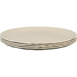 Koziol Tellerset Club Plate 4 teilig flach 260 mm Nature desert sand