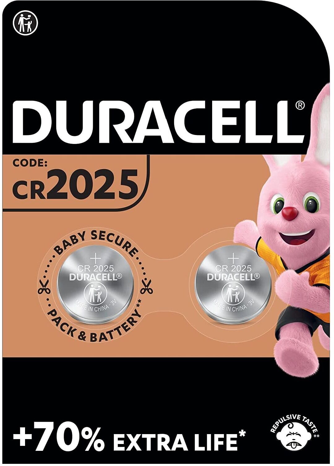 Batteria CR2025 Duracell DU21B2