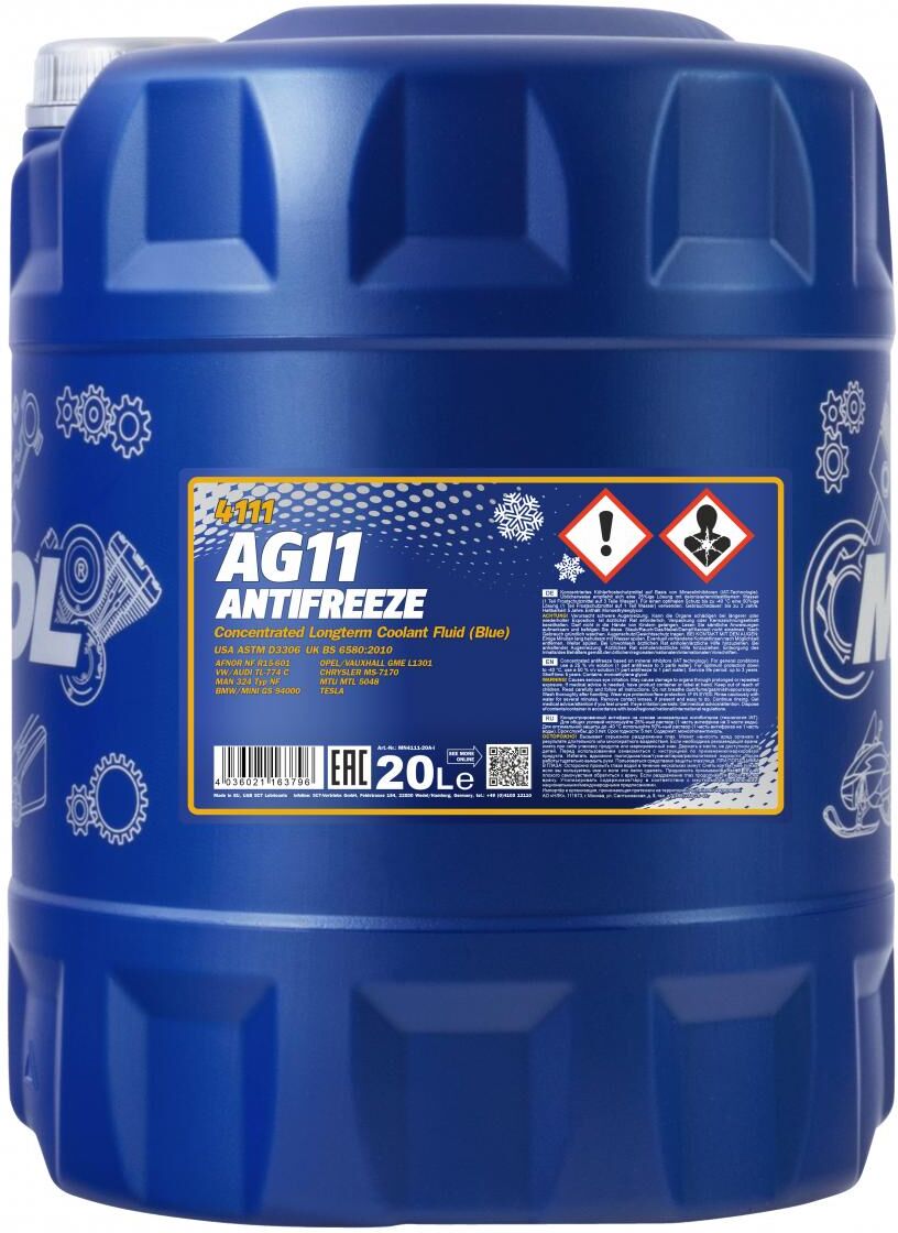 Sct - Mannol Frostschutz Mannol Antifreeze Ag11 Longterm [20l] Mn4111-20 20l Für Bmw Mitsubishi Subaru
