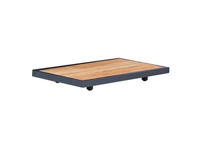 Suns Kota Beistelltisch 110x55x10cm Aluminium/Teak
