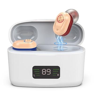 Hörgerät Mit LED Ladecase Unsichtbare Hörverstärker Ladevorrichtung Hörhilfe Hörgeräte Hörverlust Kompensation Valentinstagsgeschenk